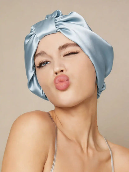 100% Mulberry Silk Night Turban Bonnet
