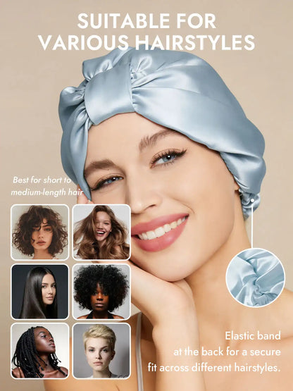 100% Mulberry Silk Night Turban Bonnet