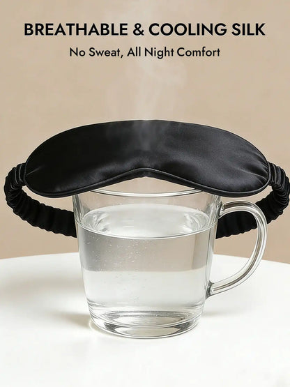 100% Mulberry Silk Sleep Eye Mask with Elastic Band