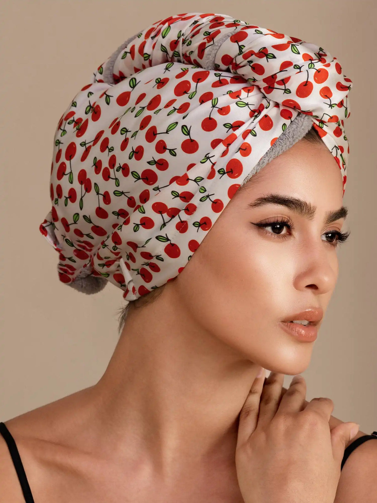 100% Mulberry Silk Double-Sided Hair Towel Wrap – Quick Dry, Frizz Free & Gentle on Hair