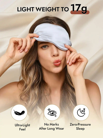 100% Mulberry Silk Sleep Eye Mask with Elastic Band
