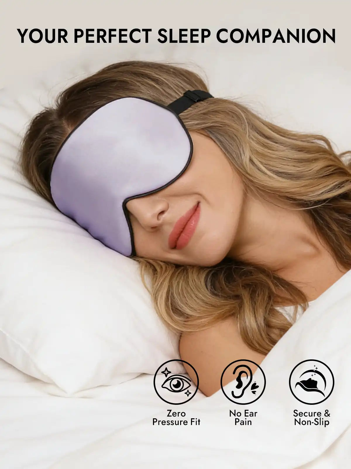 100% Mulberry Silk Elastic Band Sleep Eye Mask