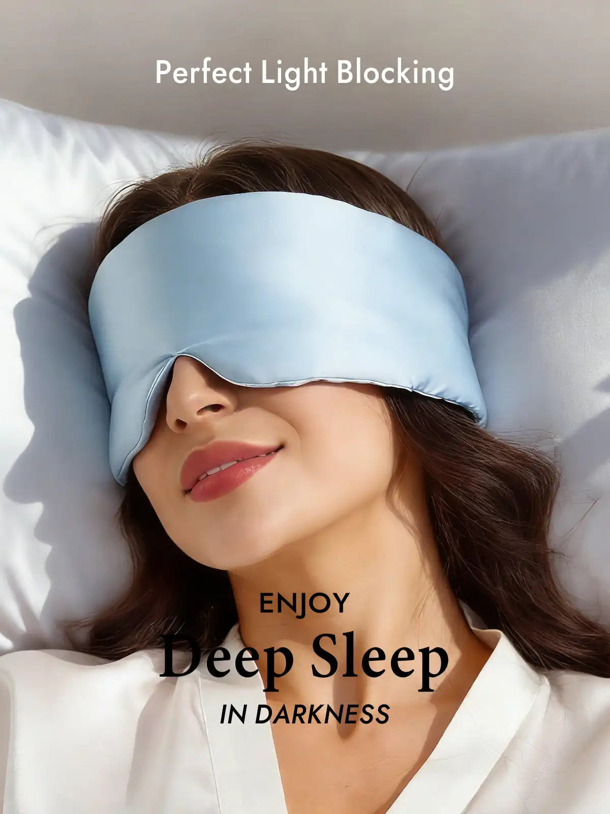 100% Mulberry Silk One Piece Silk Sleep Eye Mask With Velcro