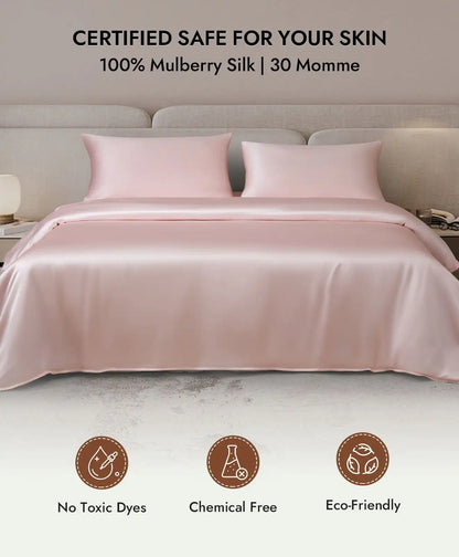 2Pcs 30Momme 100% Silk Pillowcases Bundle- Hidden Zipper