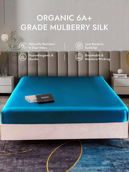 25Momme Mulberry Silk Seamless Fitted Sheet
