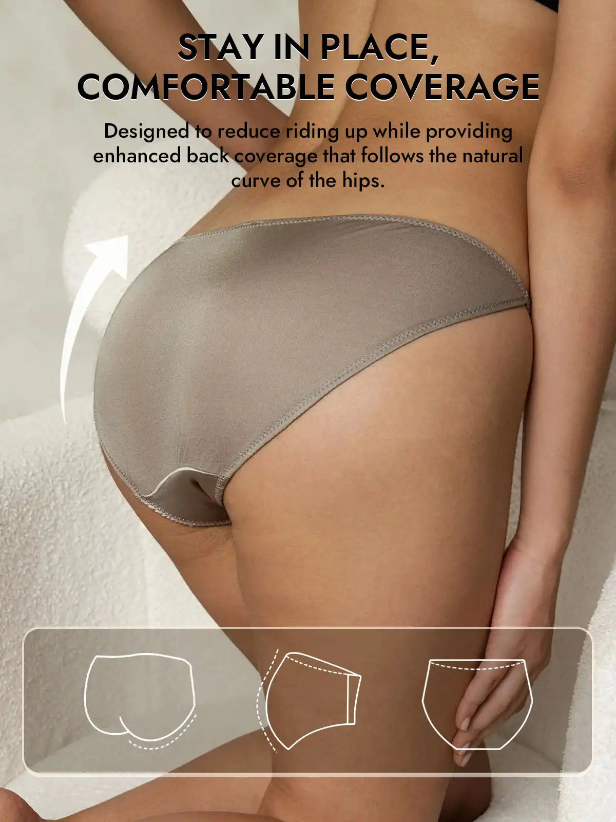 19Momme Silk Low-Waist String Brief Panty