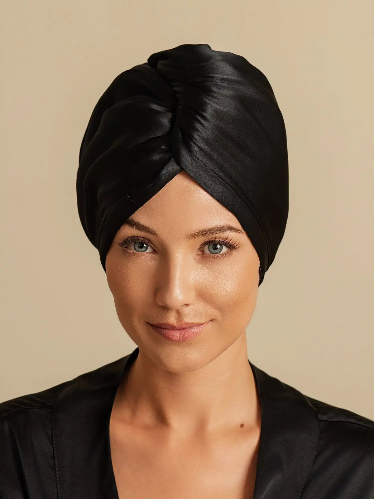 100% Mulberry Silk Double-Sided Hair Towel Wrap – Quick Dry, Frizz Free & Gentle on Hair