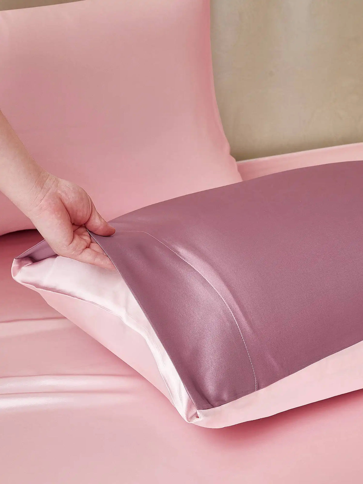 22Momme 4Pcs Silk Set Duvet Cover+Fitted Sheet+2x Pillowcases