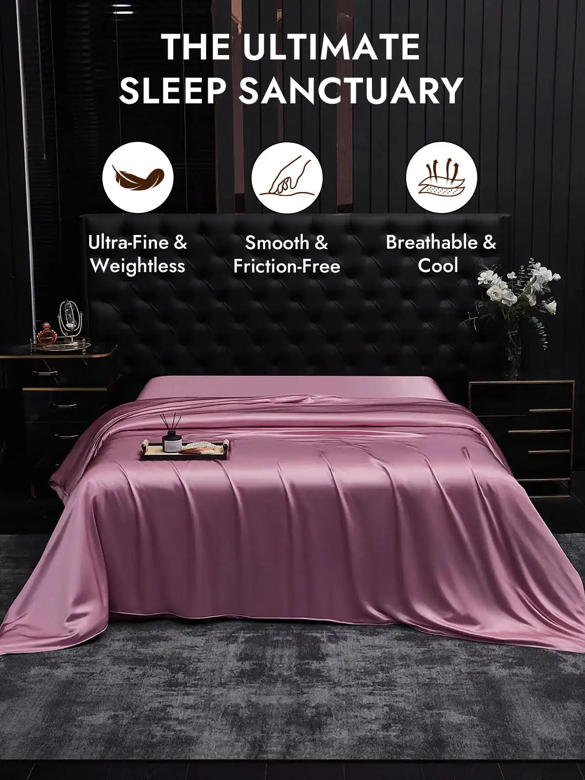 25Momme Mulberry Silk Seamless Duvet Cover (WITHOUT PILLOWCASES)