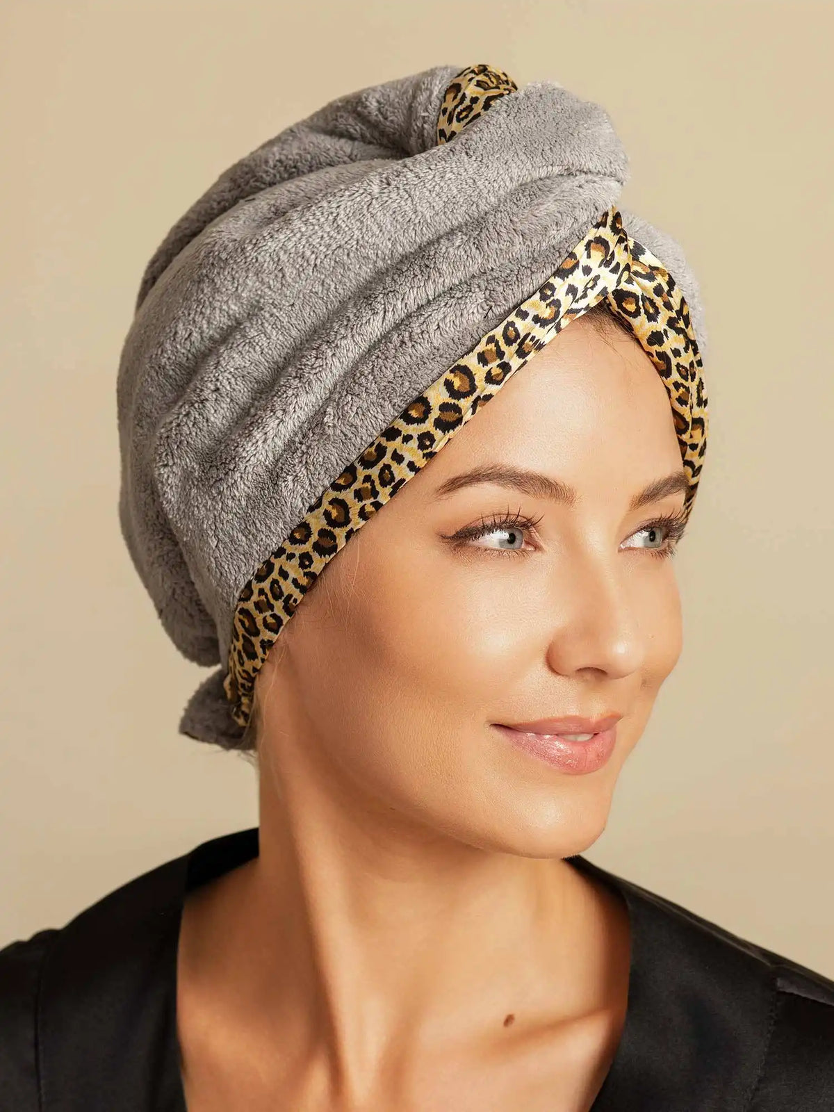 100% Mulberry Silk Double-Sided Hair Towel Wrap – Quick Dry, Frizz Free & Gentle on Hair