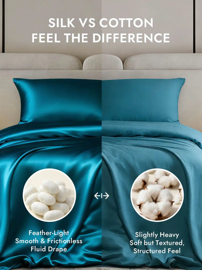 25Momme Mulberry Silk Seamless Duvet Cover (WITHOUT PILLOWCASES)