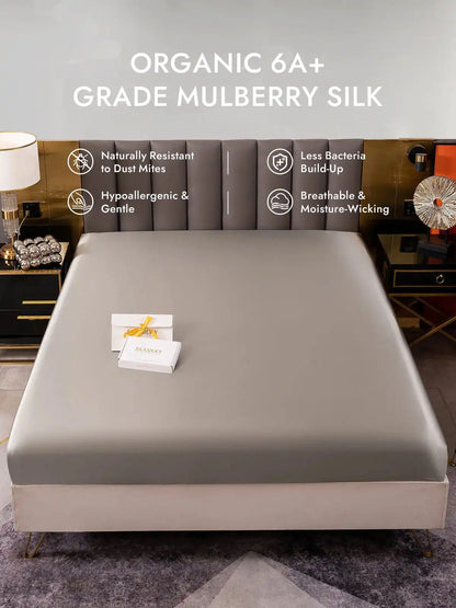 25Momme Mulberry Silk Seamless Fitted Sheet