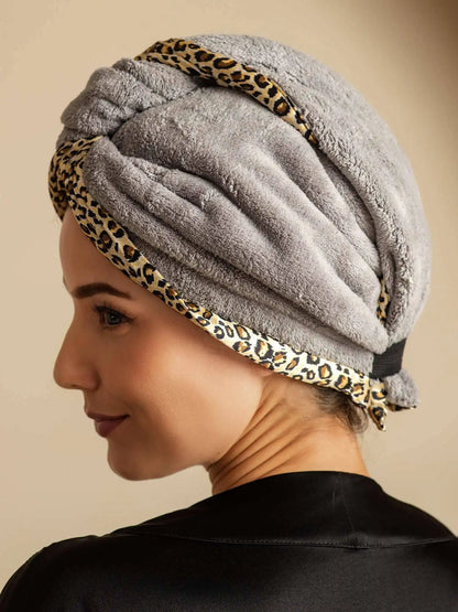 100% Mulberry Silk Double-Sided Hair Towel Wrap – Quick Dry, Frizz Free & Gentle on Hair