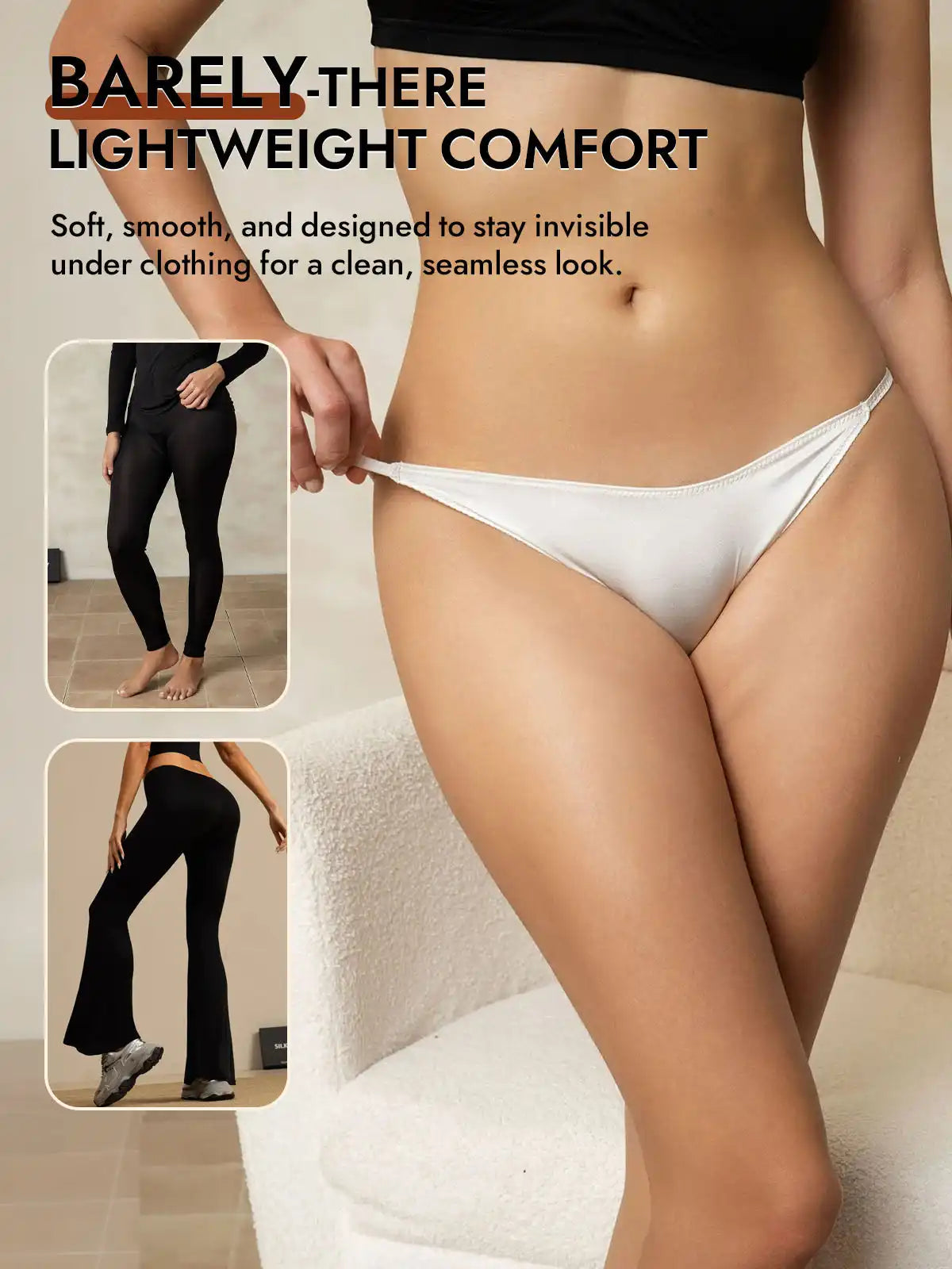 19Momme Silk Low-Waist String Brief Panty