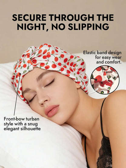100% Mulberry Silk Night Turban Bonnet