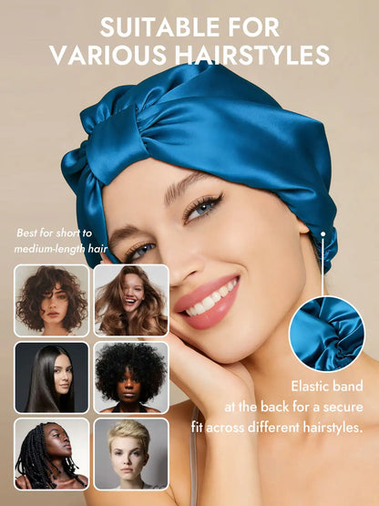 100% Mulberry Silk Night Turban Bonnet