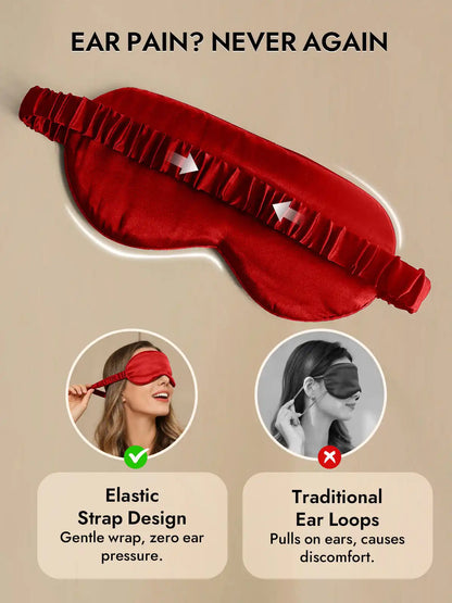 100% Mulberry Silk Sleep Eye Mask with Elastic Band