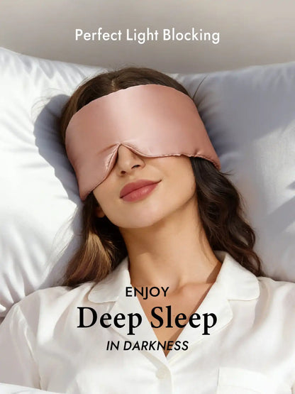 100% Mulberry Silk One Piece Silk Sleep Eye Mask With Velcro