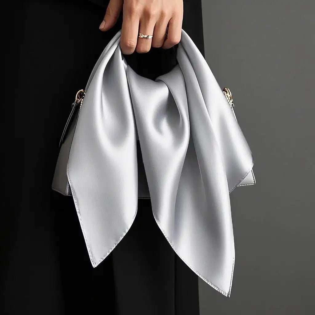 100% Mulberry Silk Square Scarf 53*53cm/21