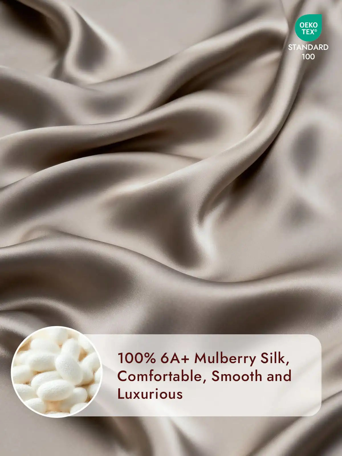 25Momme Mulberry Silk Seamless Duvet Cover (WITHOUT PILLOWCASES)