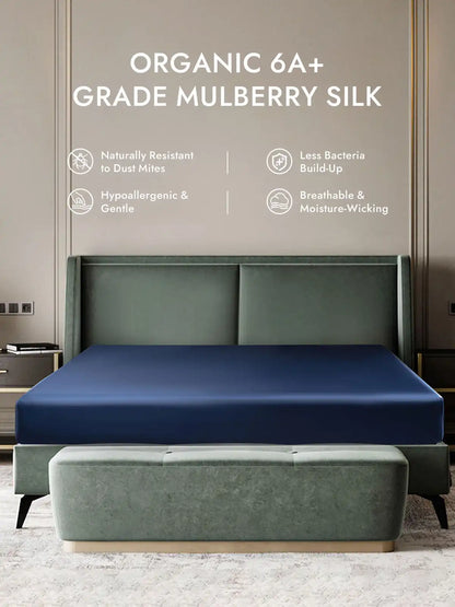 25Momme Mulberry Silk Seamless Fitted Sheet
