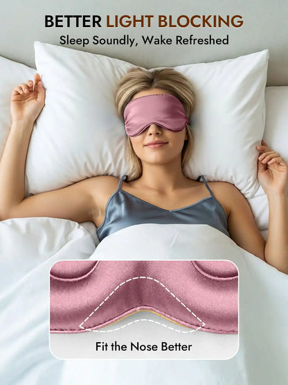 Clearance - 100% Mulberry Silk Eye Mask With Elastic Band