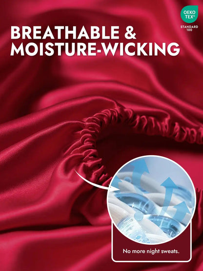 25Momme Mulberry Silk Seamless Fitted Sheet