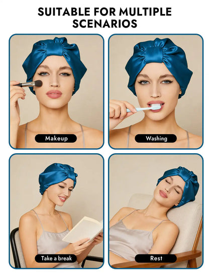 100% Mulberry Silk Night Turban Bonnet