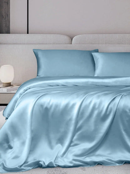 19Momme 3Pcs Silk Set Duvet Cover+2x Pillowcases