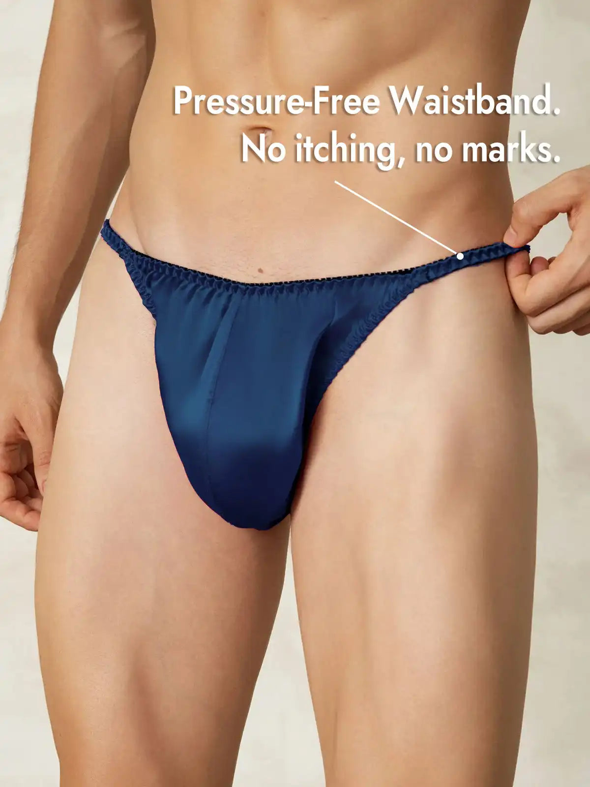 100% Mulberry Silk String Men's Underwear