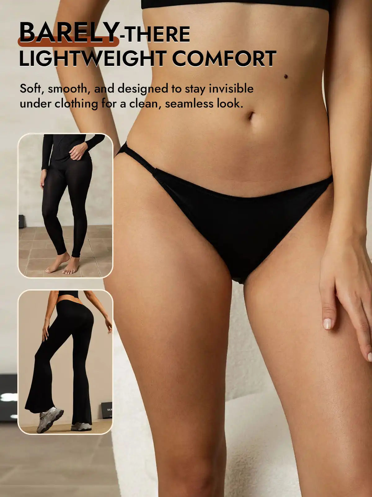 19Momme Silk Low-Waist String Brief Panty