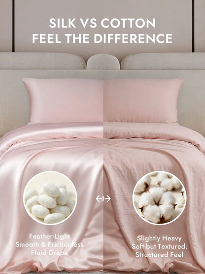 25Momme Mulberry Silk Seamless Duvet Cover (WITHOUT PILLOWCASES)