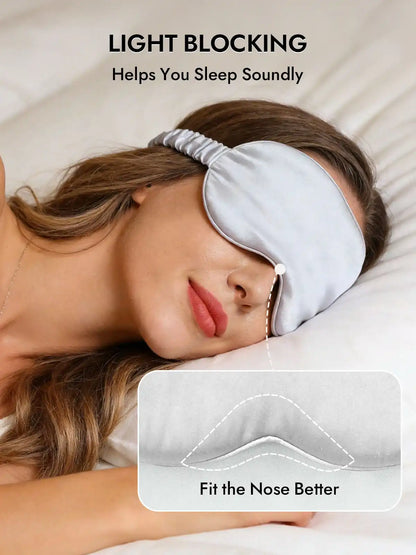 100% Mulberry Silk Sleep Eye Mask with Elastic Band