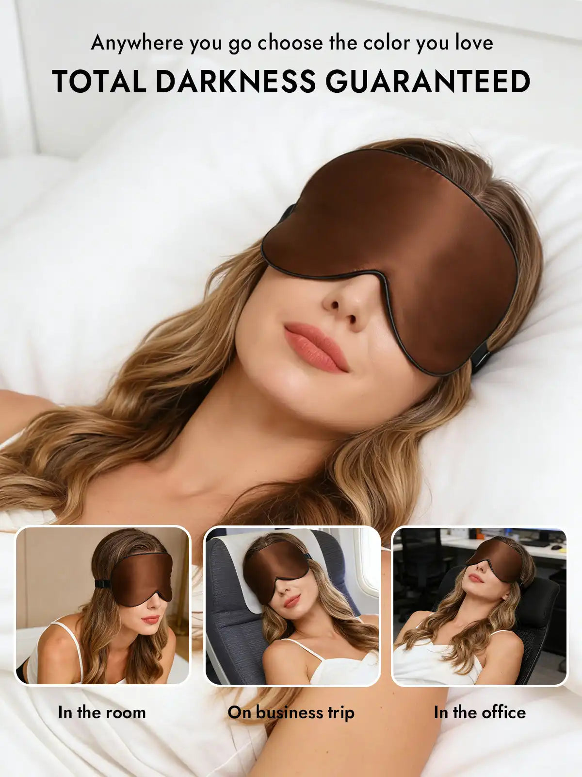 100% Mulberry Silk Elastic Band Sleep Eye Mask