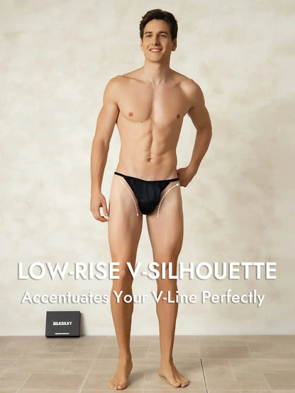 100% Mulberry Silk String Men's Underwear