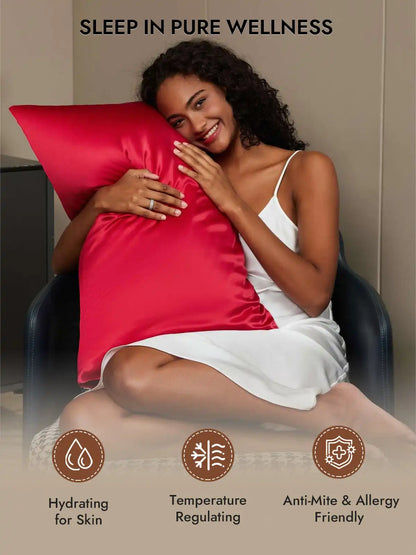 2Pcs 30Momme 100% Silk Pillowcases Bundle- Hidden Zipper