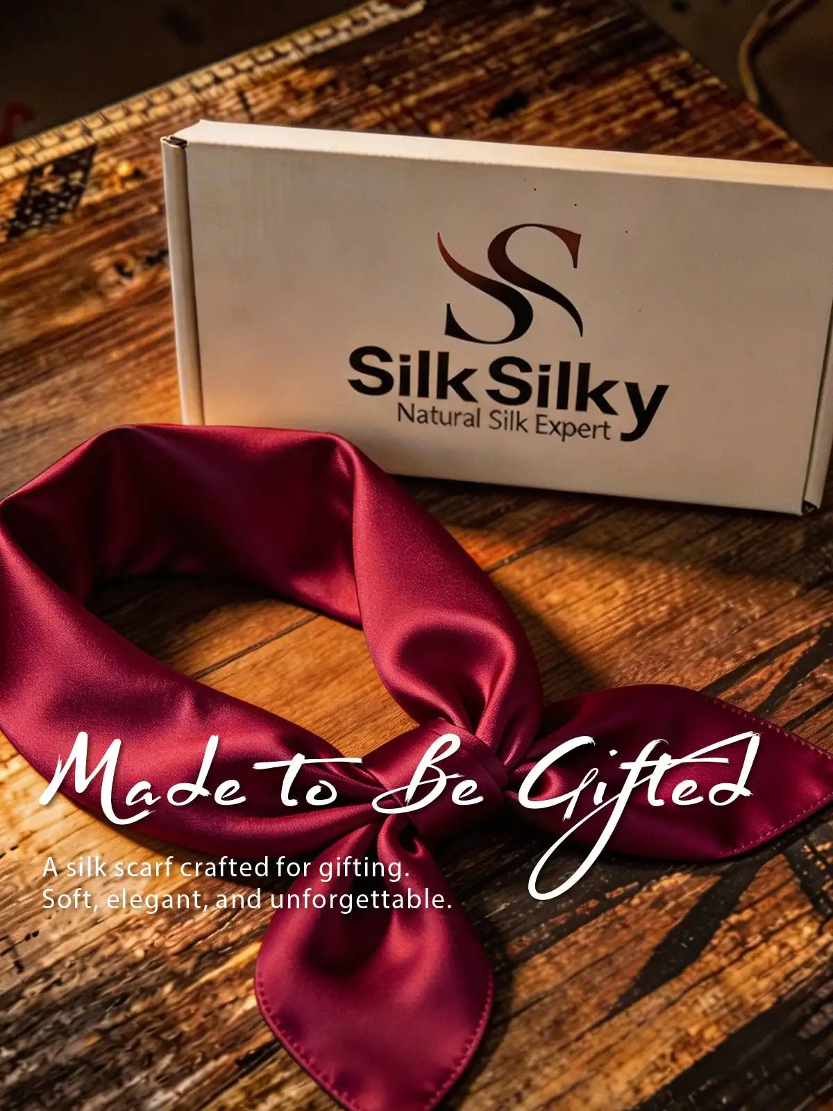 100% Mulberry Silk Square Scarf 53x53cm/21