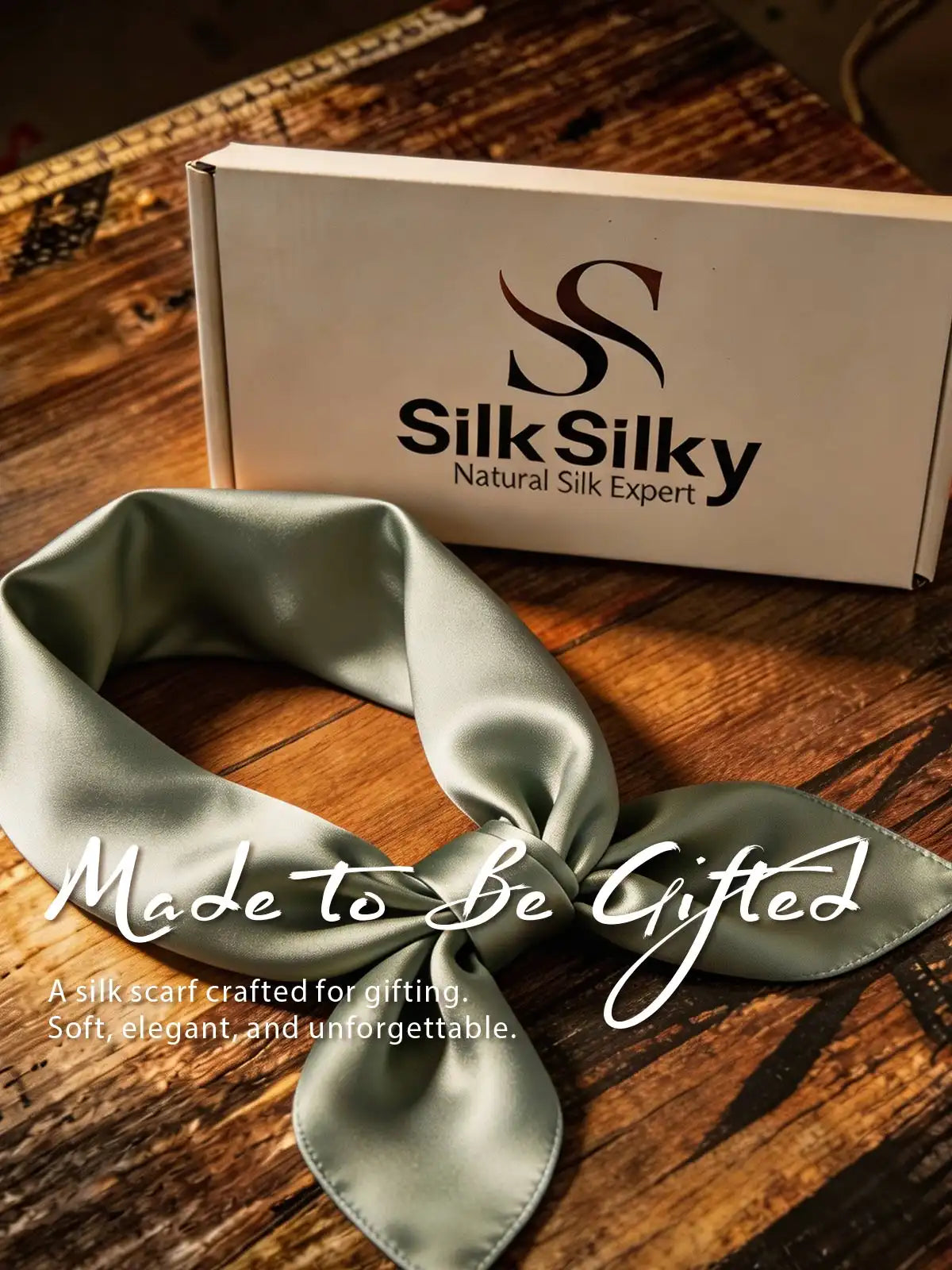 100% Mulberry Silk Square Scarf 53x53cm/21