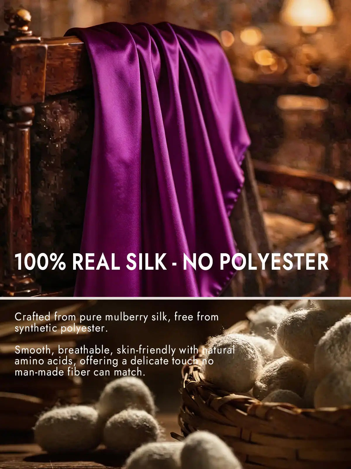 100% Mulberry Silk Long Scarf/Shawl 170x53cm