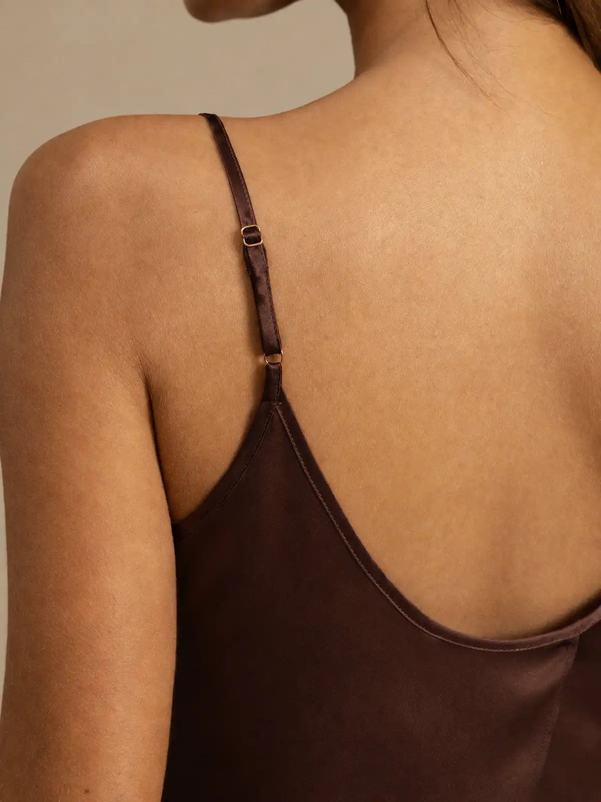 100% Mulberry Silk Side Slit Flowy Cami Set