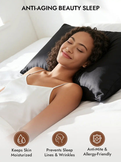2Pcs 30Momme 100% Silk Pillowcases Bundle- Hidden Zipper