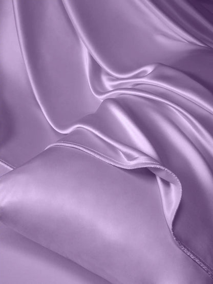 19Momme 4Pcs Silk Set Duvet Cover+Flat Sheet+2x Pillowcases