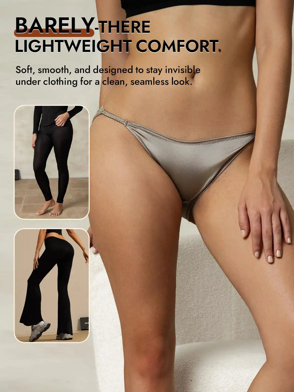 19Momme Silk Low-Waist String Brief Panty