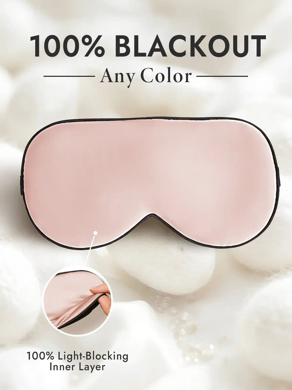 100% Mulberry Silk Elastic Band Sleep Eye Mask