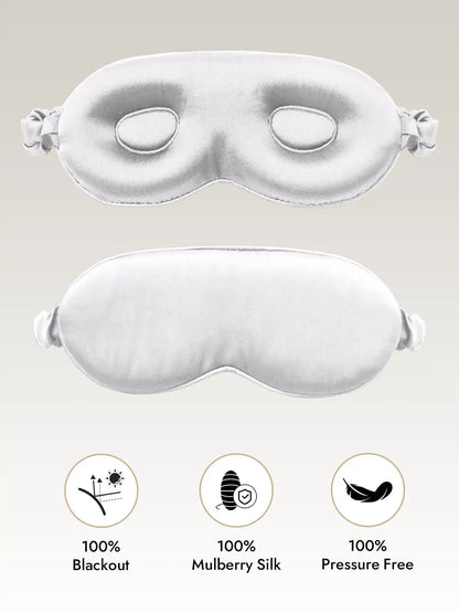 Clearance - 100% Mulberry Silk Eye Mask With Elastic Band