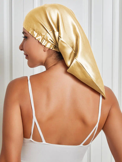 100% Mulberry Silk Sleep Cap Elasticated Bonnet