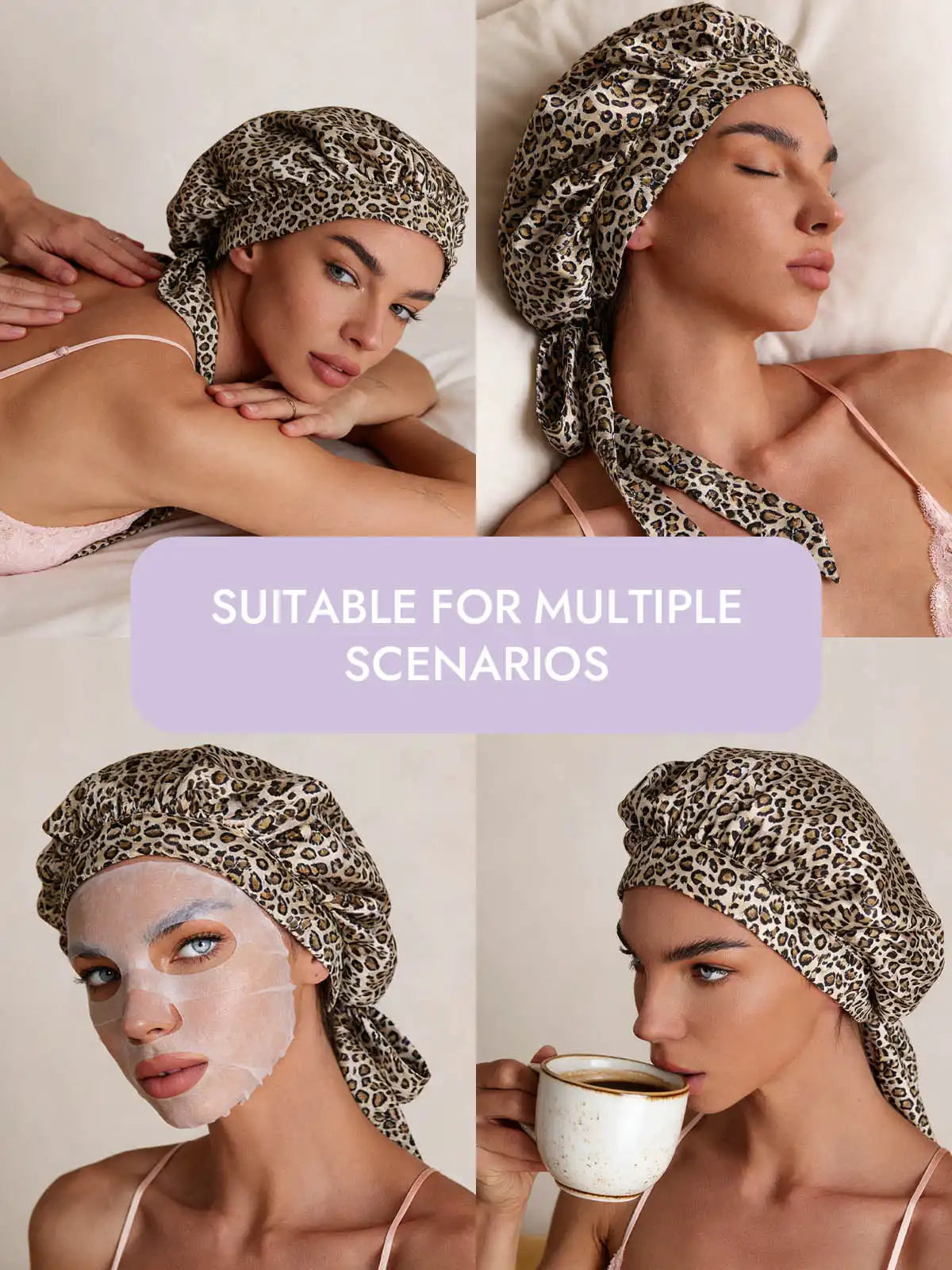100% Mulberry Silk Elegant Bonnet with Long Ribbons