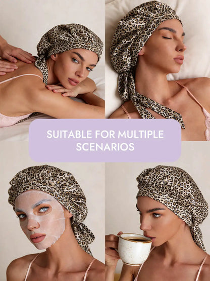 100% Mulberry Silk Elegant Bonnet with Long Ribbons