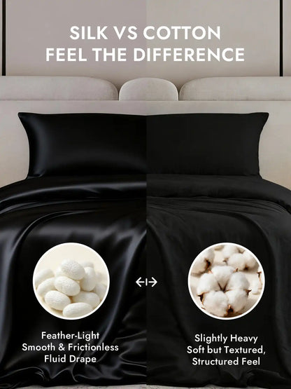 25Momme Mulberry Silk Seamless Duvet Cover (WITHOUT PILLOWCASES)