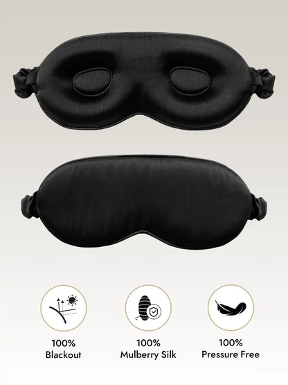 Clearance - 100% Mulberry Silk Eye Mask With Elastic Band